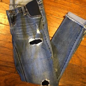 Indigo blue maternity jeans size medium